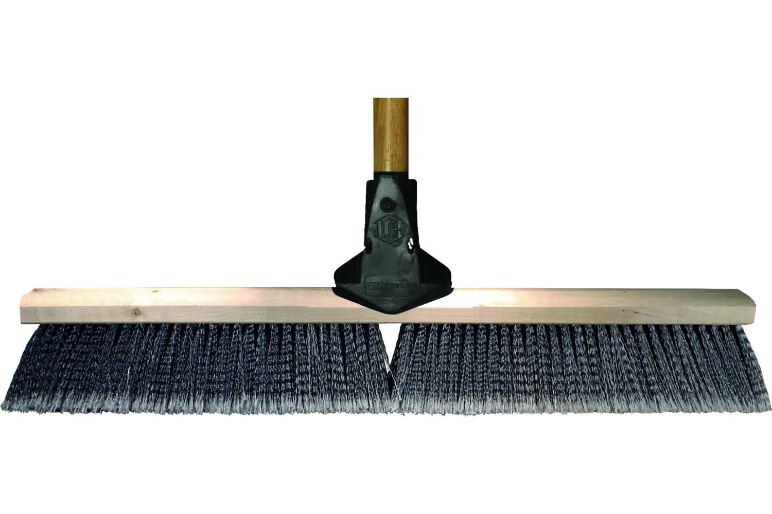 Picture of Pferd Assembled Broom Head and Flex Handle 24" Synthetic Fill with Silver Border 85241 79185241
